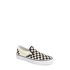Vans Black and White Checkered Slip-On Shoes